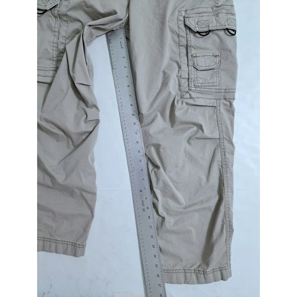 Holliister Baggy Cargo Pants Men's Small Khaki Utility Trail Hike Work Y2K